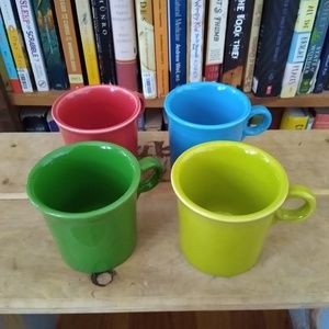 Fiesta Ware Coffee Mugs Set of 4